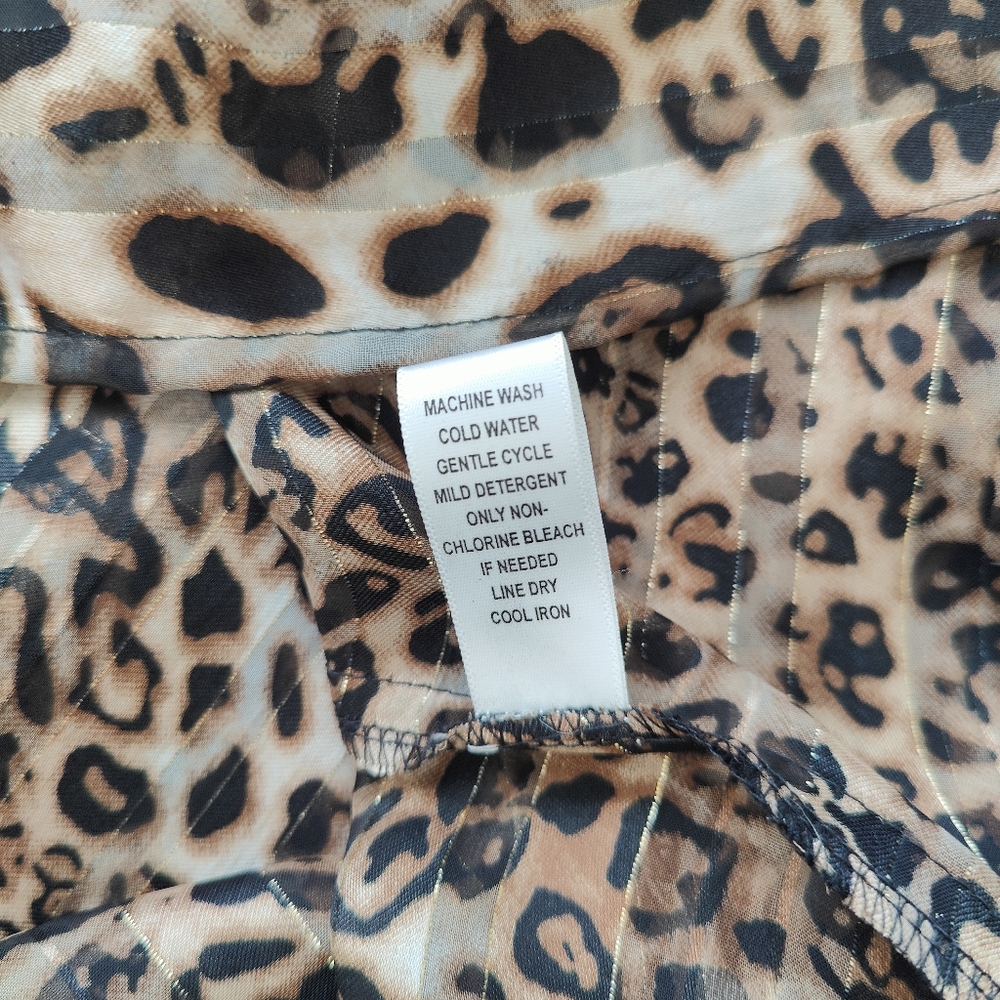 Mirror Image - Leopard Print Top Medium - NWT - Picture 9 of 10
